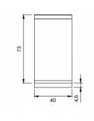 Elemento neutro con cassetto su vano aperto per cucina professionale - cm 40x73x87h