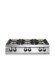 Cucina a gas 6 fuochi da banco con piano stampato - Potenza totale Kw 52 - cm 120x90x28h