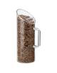 Espositore  caraffa per cereali in plexiglass - Capacità lt 1 - Diametro cm 9 ed altezza cm 25,5