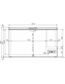 Congelatore orizzontale a pozzetto cm 205,5x71,5x83,5h