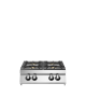 Cucina a gas da banco 4 fuochi professionale - bruciatori 2x5,5 kw + 2x7,5 kw - bacinelle smaltate - cm 80x90x28h