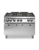 Cucina a gas 6 fuochi con maxi forno a gas MAXI statico - Bacinelle smaltate - potenza totale 49 Kw - cm 120x90x87h