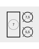 Cucina a gas 2 fuochi + tuttapiastra su vano aperto - bacinelle smaltate - potenza totale 20 Kw - cm 80x90x87h