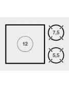 Cucina tuttapiastra a gas 2 fuochi con forno a gas e armadio neutro - bacinelle smaltate - cm 120x90x87h