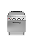Cucina tuttapiastra elettrico con Forno ventilato elettrico a convezione - potenza totate 19,6 Kw -  cm 80x90x87h