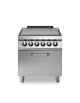 Cucina tuttapiastra elettrico con Forno ventilato elettrico a convezione - potenza totate 19,6 Kw -  cm 80x90x87h