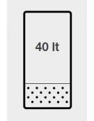 Cuocipasta a gas 1 vasca capacità 40 lt - potenza 14 Kw - cm 40x90x87h