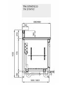 Banco bar refrigerato 5 sportelli motore interno da cm. 350