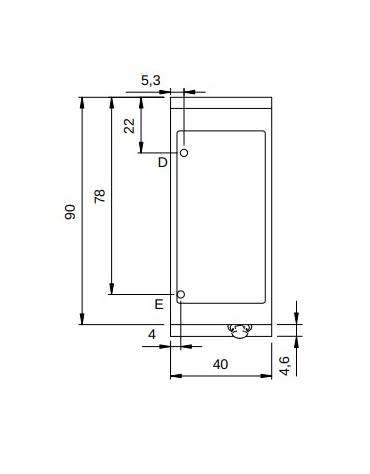 Bagnomaria elettrico monofase da banco - 1 vasca per GN1/1 + GN1/3 - potenza 2,2 Kw - cm 40x90x28h