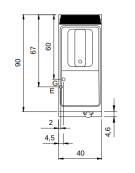 Friggitrice a gas su mobile con  vasca libera e bruciatori esterni - 1 Vasca da lt. 13 - potenza 12 Kw - cm 40x90x87h