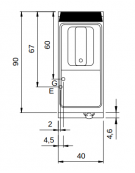 Friggitrice a gas su mobile con vasca libera e bruciatori esterni - 1 Vasca da lt. 17 - potenza 16 Kw - cm 40x90x87h