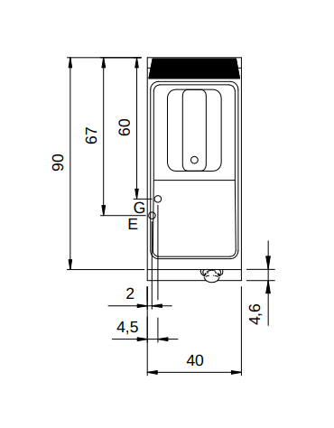 Friggitrice professionale a gas su mobile 1 Vasca da lt. 20 - cm 40x70x85/90h