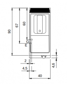 Friggitrice a gas su mobile con vasca libera e bruciatori esterni - 1 Vasca da lt. 21 - potenza 19 Kw - cm 40x90x87h