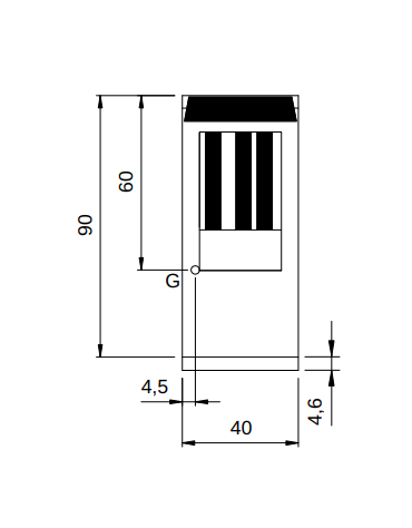 Friggitrice a gas su mobile 1 Vasca da lt. 13 - bruciatori in vasca - potenza 12 Kw - cm 40x90x87h
