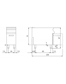 Friggitrice a gas su mobile 1 Vasca da lt. 13 - bruciatori in vasca - potenza 12 Kw - cm 40x90x87h
