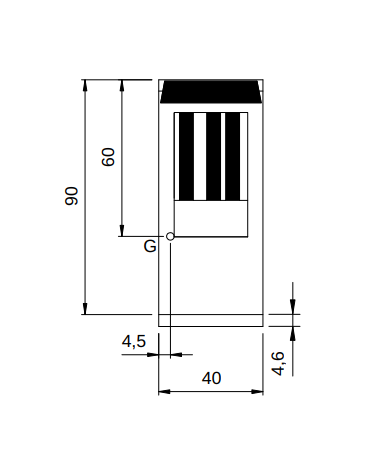 Friggitrice a gas su armadio chiuso - 1 vasca da 22 lt - Bruciatori in vasca - potenza 10 Kw - cm 40x90x87h