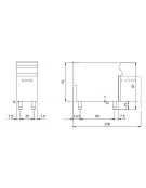 Friggitrice a gas su armadio chiuso - 1 vasca da 22 lt - Bruciatori in vasca - potenza 10 Kw - cm 40x90x87h