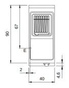 Friggitrice elettrica su armadio chiuso  - 1 vasca da 13 lt - Resistenze rotanti - cm 40x90x87h