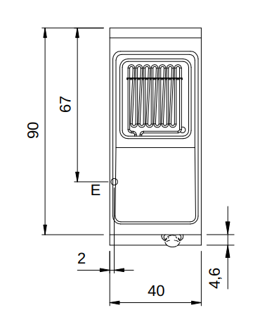 Friggitrice elettrica su armadio chiuso  - 1 vasca da 13 lt - Resistenze rotanti - cm 40x90x87h