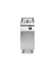 Friggitrice elettrica su armadio chiuso - 1 vasca da 21 lt - Resistenze rotanti - cm 40x90x87h
