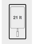 Friggitrice elettrica su armadio chiuso - 1 vasca da 21 lt - Resistenze rotanti - cm 40x90x87h