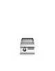Fry Top elettrico da banco, piastra singola liscia cromata - potenza totale 7,5 kW - cm 40x90x28h