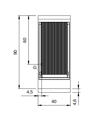 Griglia ad acqua grill a gas su armadio chiuso - 1 zona di cottura - potenza 11 Kw - cm 40x90x87h