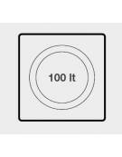 Pentola a gas, riscaldamento diretto, capacità 100 lt. - potenza 21 Kw - cm 80x90x87h