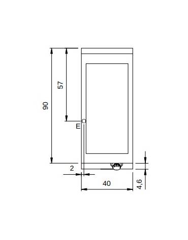 BRASIERA FISSA MULTIFUNZIONALE ELETTRICA DA LT 11,5 - Vasca cm. 32x48 - Dimension