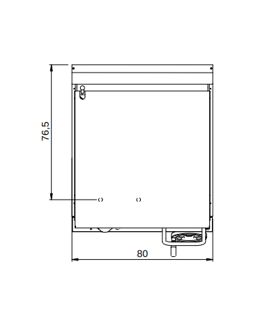 Brasiera elettrica con ribaltamento vasca manuale, capacità 80 lt - Vasca in acciaio inox - Potenza Kw 15 - cm 80x90x87h