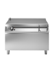 Brasiera elettrica ribaltabile motorizzata, capacità 120 lt. - Vasca in acciaio inox - cm 120x90x87h
