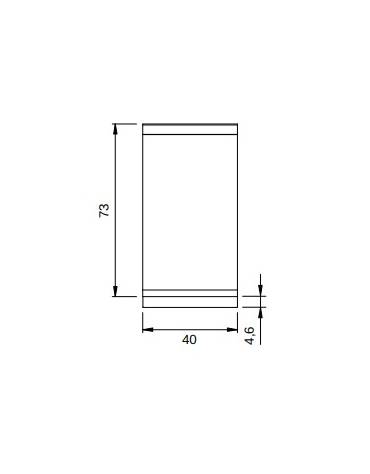 Elemento neutro da banco con cassetto per cucina professionale - cm 40x90x28h