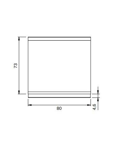 Elemento neutro da banco con cassetto per cucina professionale - cm 80x90x28h