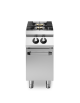 Cucina a gas 2 fuochi su vano con porta - piano stampato - Potenza totale Kw 9,5 - cm 40x73x87h