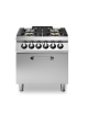 Cucina a gas 4 fuochi con piano stampato e forno elettrico statico - potenza totale 21,5 Kw - cm 80x73x87h