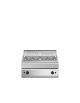 Griglia a gas da banco, 2 zone di cottura in acciaio inox - potenza totale 15 Kw - cm 70x70x30h