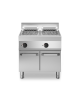 Griglia elettrica su vano con 2 porte- 2 zone di cottura - potenza totale 8,16 Kw - cm 80x70x85h