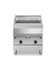 Griglia elettrica ad acqua su mobile - 2 zone di cottura - potenza totale 12 Kw - cm 80x70x85h