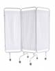 PARAVENTO IN ACCIAIO PER STUDIO MEDICO E AMBULATORIO A 3 ANTE SU RUOTE - DIMENSIONI TOTALI CM 160x170H