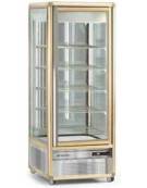 Vetrina espositiva verticale refrigerata con ripiani rotanti in vetro. Adatta per la cioccolata mm 595x658x1810h