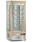 Vetrina espositiva verticale refrigerata con ripiani in cristallo mm 595x658x1810h