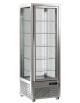 Vetrina refrigerata verticale ventilata +4/+10°C - N° 5 ripiani in vetro cm 45x42 - Capacità 350 litri - mm 675x645x1875H