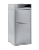 Tramoggia self-service per scarico vassoi, piano con alzatina su 3 lati e anta a battente - cm 60x60x130h