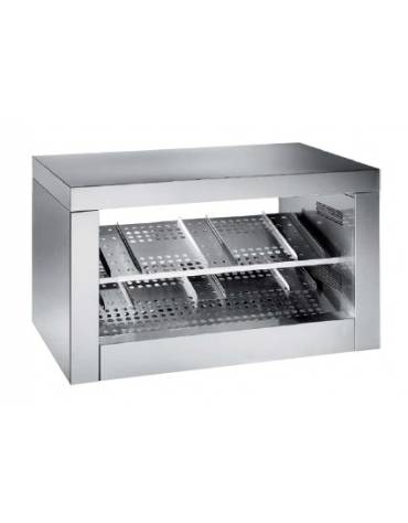 Elemento riscaldante fast food e self-service ideato per panini e pizze - cm100x90x80h