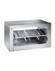 Elemento riscaldante fast food e self-service ideato per panini e pizze - cm 140x90x80h