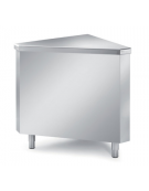 Elemento angolo esterno a 90° in acciaio inox AISI 304 - cm 80x80x89h