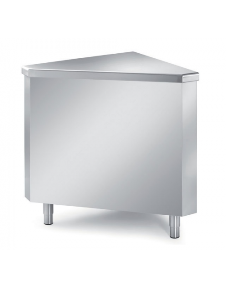 Elemento angolo esterno a 90° in acciaio inox AISI 304 - cm 80x80x89h