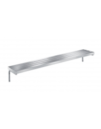 SCORRIVASSOIO INOX FISSO SELF SERVICE - CM 100X40H - prezzo al metro lineare