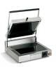 Piastra grill in vetroceramica media in acciaio inox - Piastra rigata sotto e sopra - piano cottura mm 340x290 - Monofase Kw 3