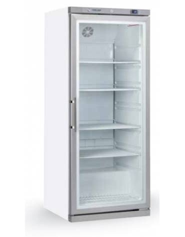 Armadio refrigerato bianco porta con doppio vetro di sicurezza temperato, con interno in ABS - 775x720x1990h